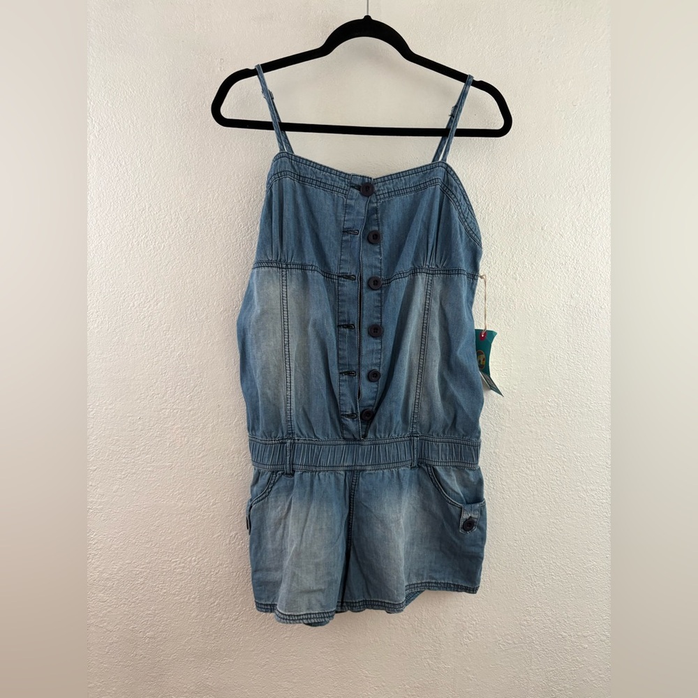 Hang ten chambray denim romper size M